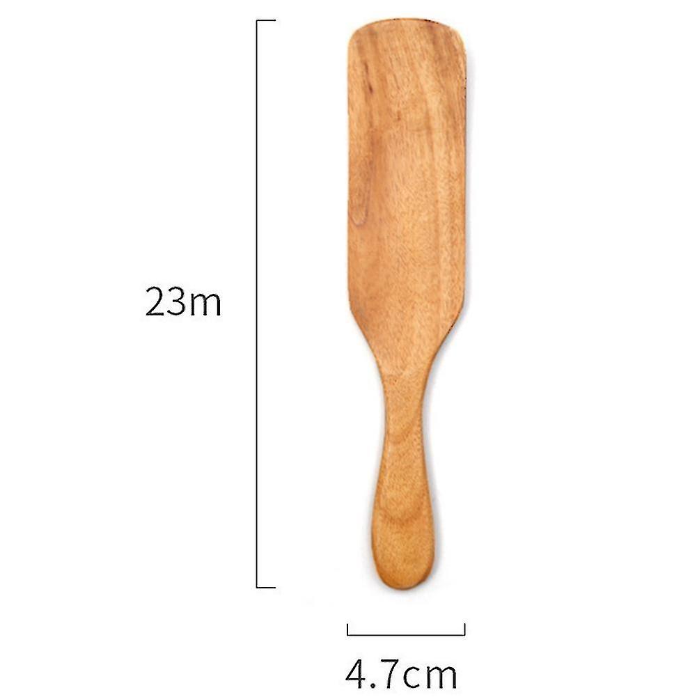 2023-5 Pcs Wooden Spurtles Set，natural Teak Kitchen Utensils Set， Nonstick Cooking Set For Stirring，