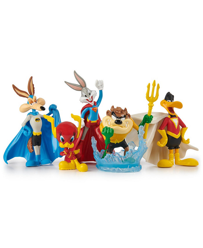 DC Comics Looney Tunes Mash-Up Pack  Limited Edition Wb 100 Years Anniversary  5 Looney Tunes X DC Figures