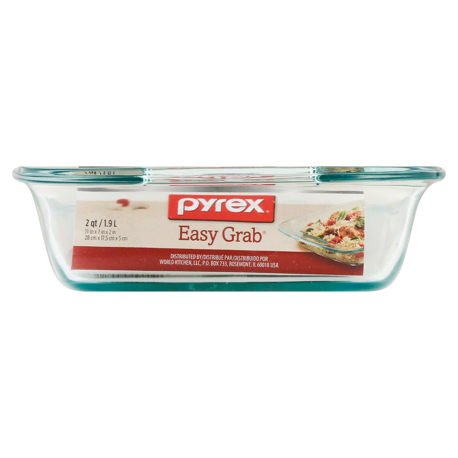 Pyrex 13-3/4 in. W X 7-3/4 in. L Oblong Dish Clear