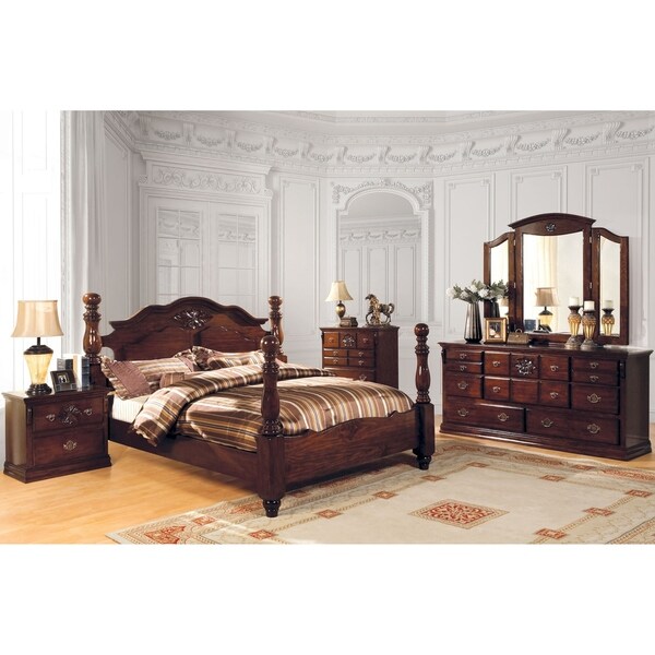 Furniture of America Weston Pine 2-piece Dresser and Mirror Set - - 9378147