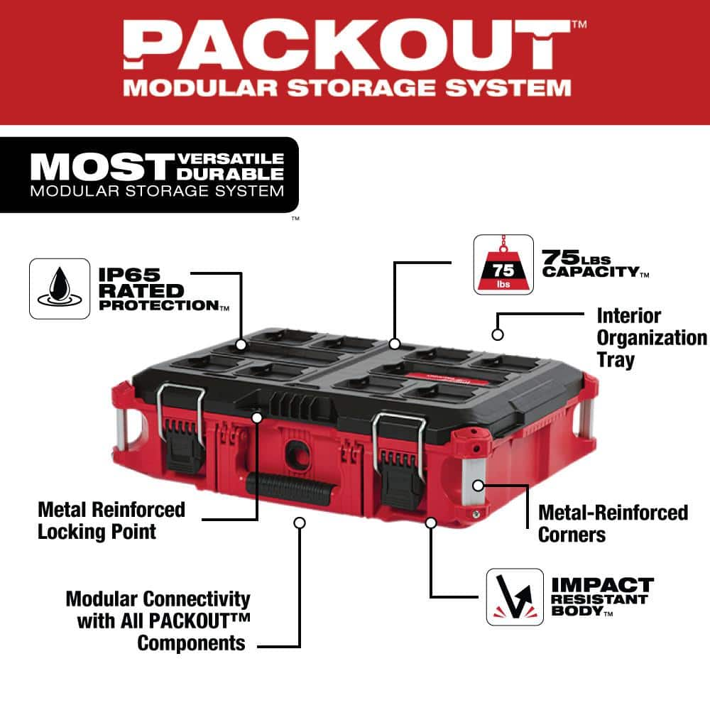 MW PACKOUT 22 in. Rolling Tool Box, 22 in. Large Tool Box and 22 in. Medium Tool Box 8426-8425-8424