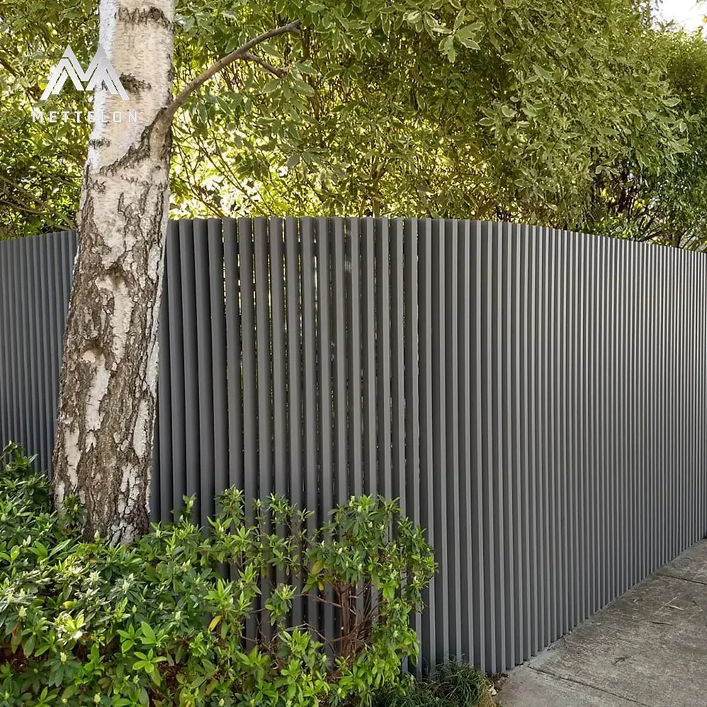 Premium Waterproof Aluminum Fences metal Fence Panels with vertical blade aluminium For Garden Fencing Direct from Manufacturer