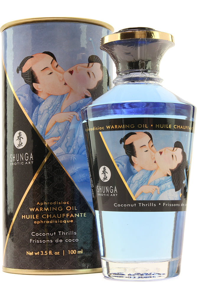 Aphrodisiac Warming Oil 3.5oz/100ml in Coconut Thrills