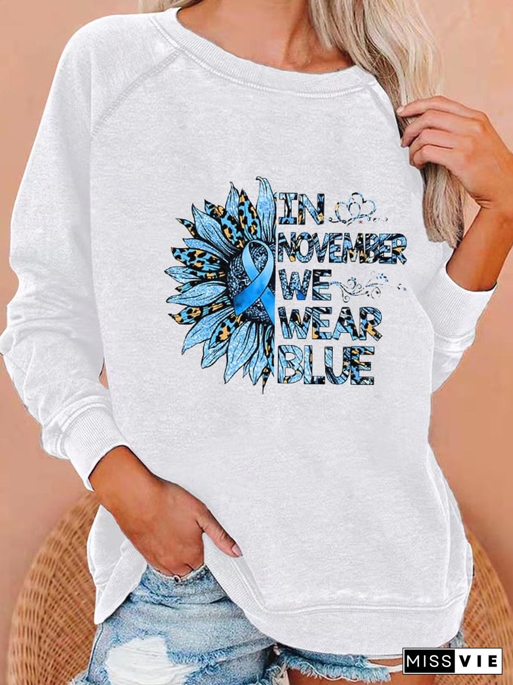 Women's Diabetes Awareness Casual Sweatshirt