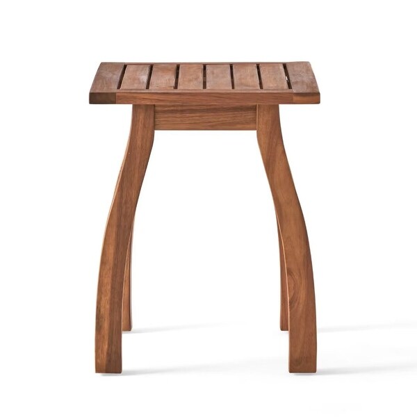 Outdoor Acacia Wood accent side table，for garden and patio