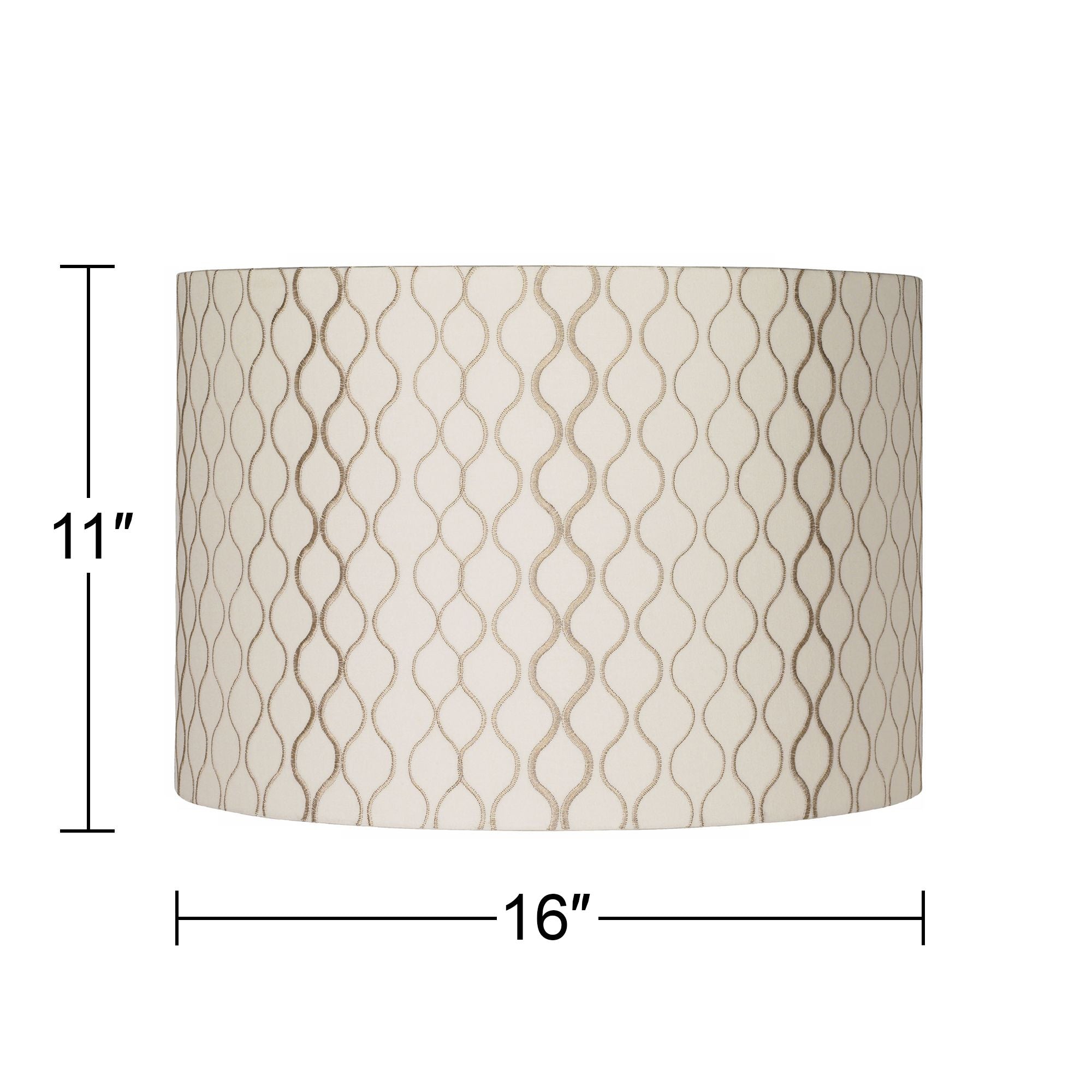 Springcrest Embroidered Hourglass Medium Lamp Shade 16