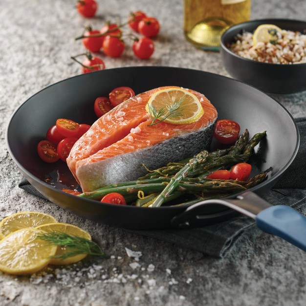 Tramontina Carbon Steel Fry Pan With Silicone Grip Black