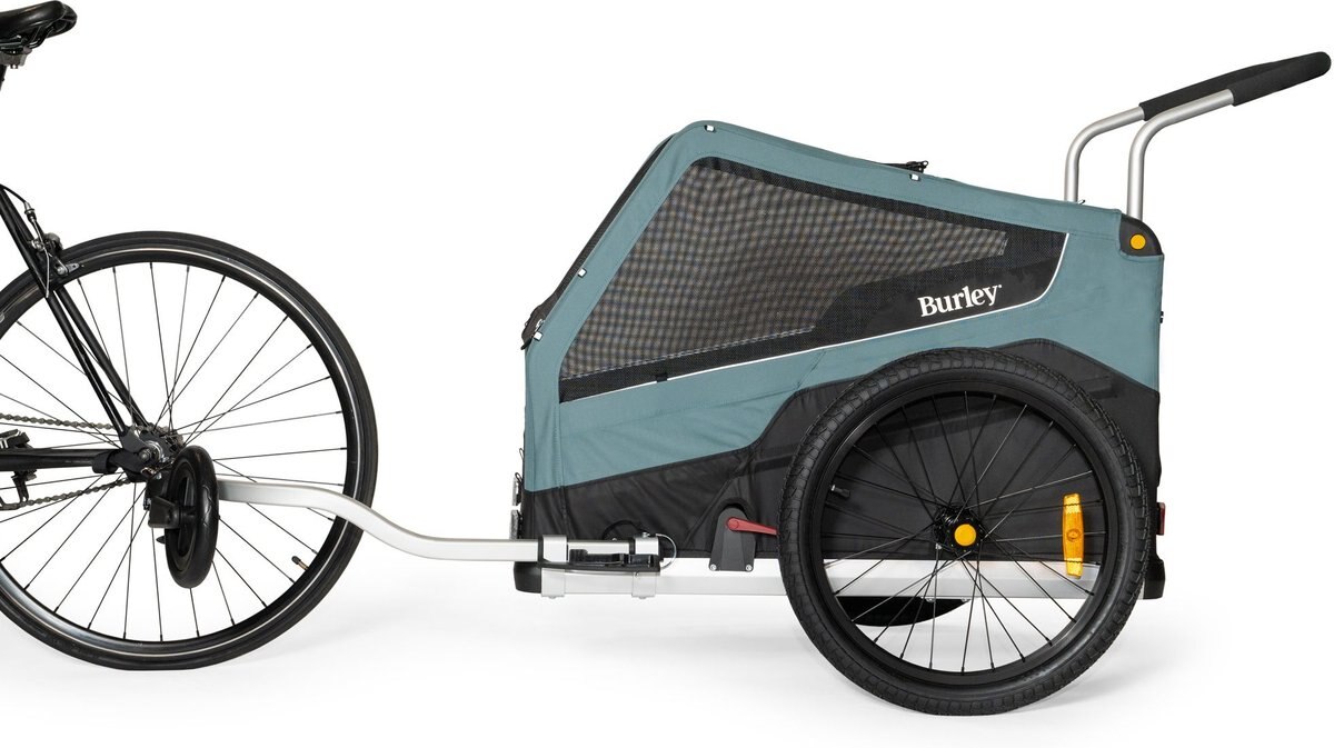 Burley Bark Ranger Dog Bicycle Trailer， Blue Spruce