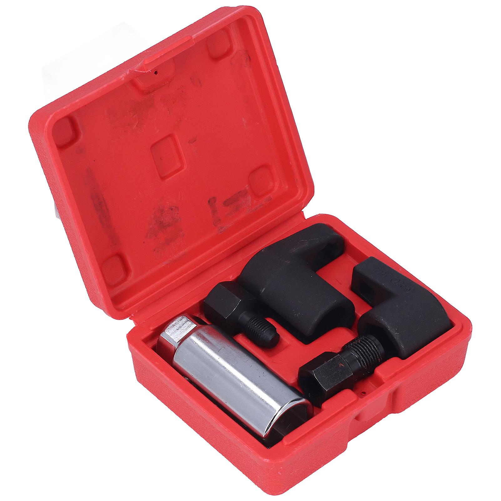 Automotive Oxygen Sensor Socket Set Manganese Steel Thread Die Offset Remover Tool Square Hole