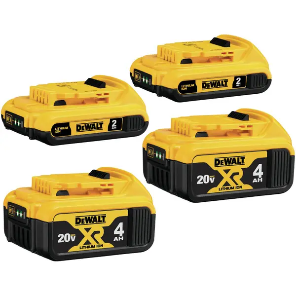 DEWALT DCB324-4 4-Pack 20V MAX Lithium-Ion Battery