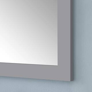 Home Decorators Collection Grace 24.00 in. W x 32.00 in. H Framed Rectangular Bathroom Vanity Mirror in Pebble Grey Grace SMR-PG