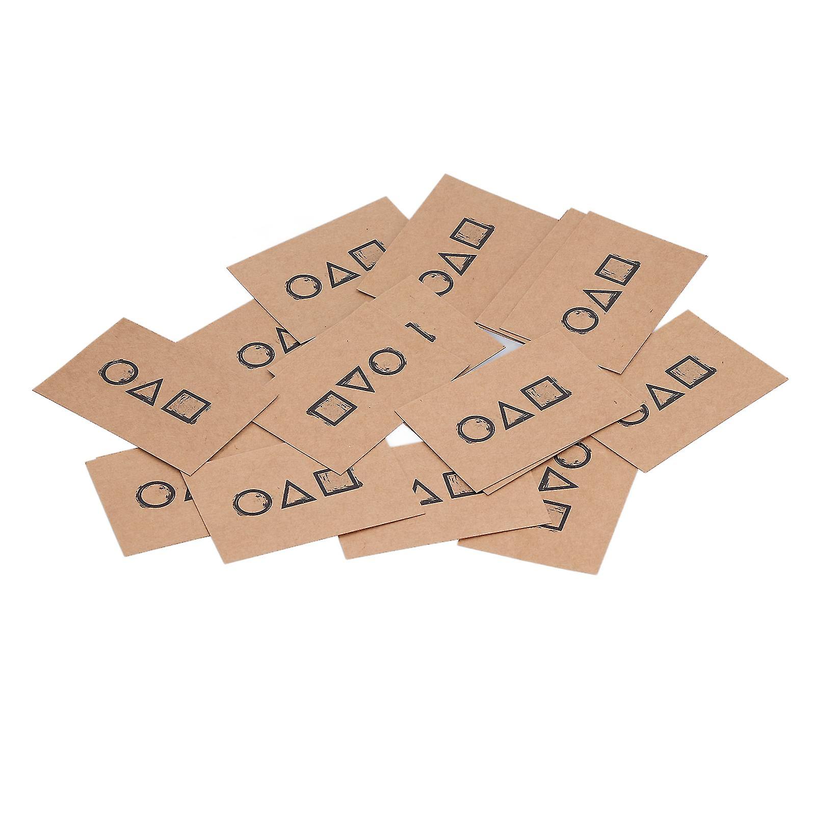 TV Game Invitation Card Greeting Card 8650 4006 Game Number Brown Paper Cosplay Theme Party Card Prop50pcs