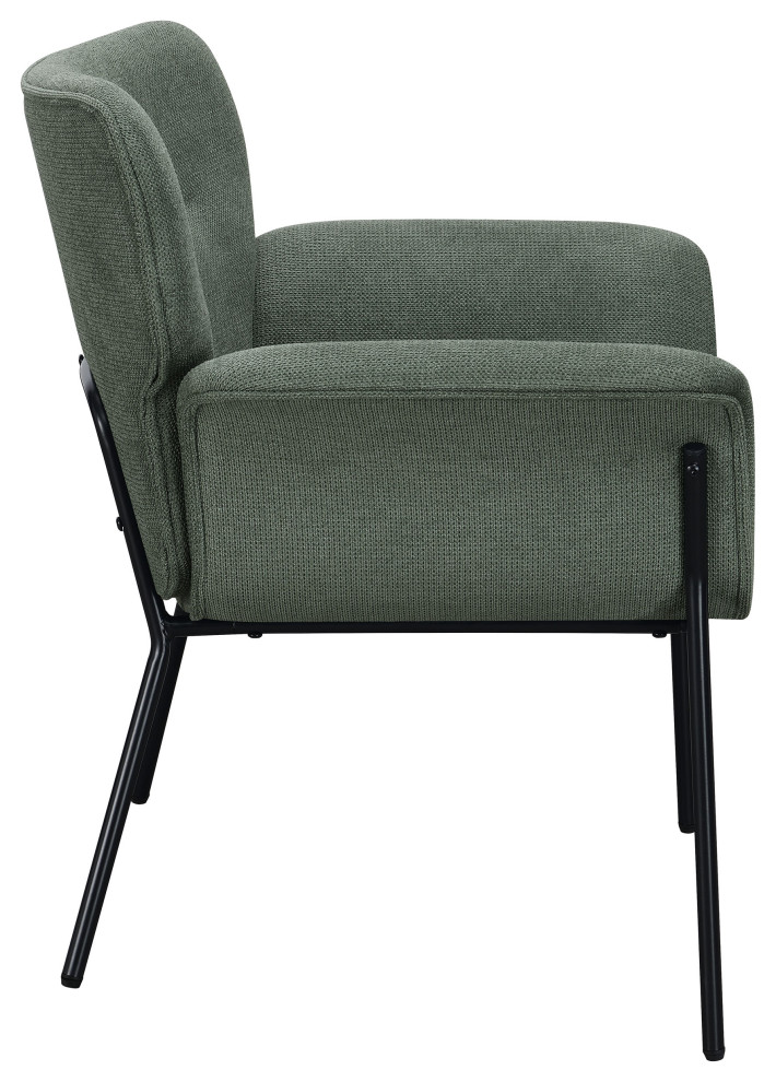 Davina Upholstered Flared Arms Accent Chair Ivy   Modern   Armchairs And Accent Chairs   by Modon  Houzz