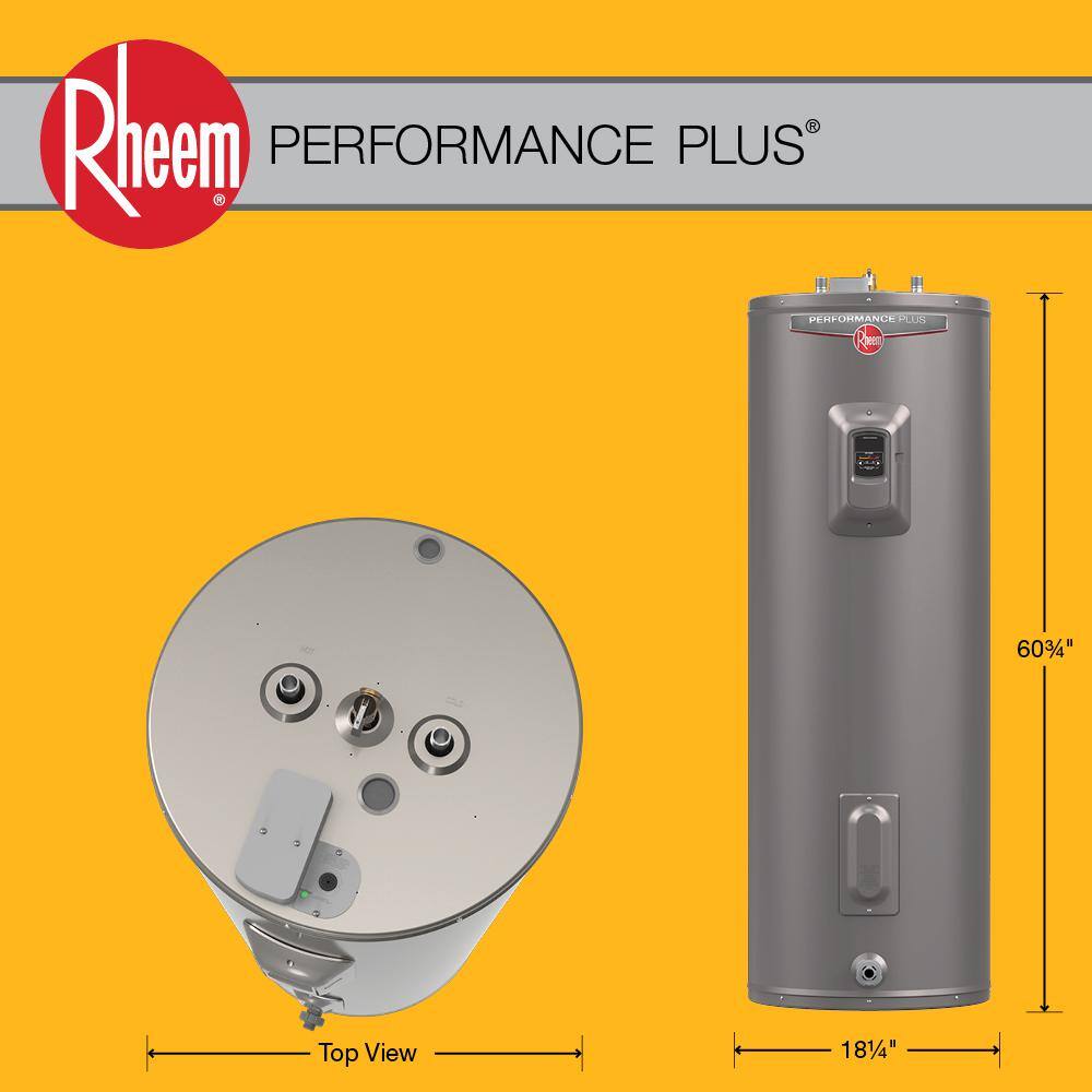 Rheem Performance Plus 40 gal. Tall 9-Year 4500W Electric Water Heater - WA OR Version XE40T09CG45U0