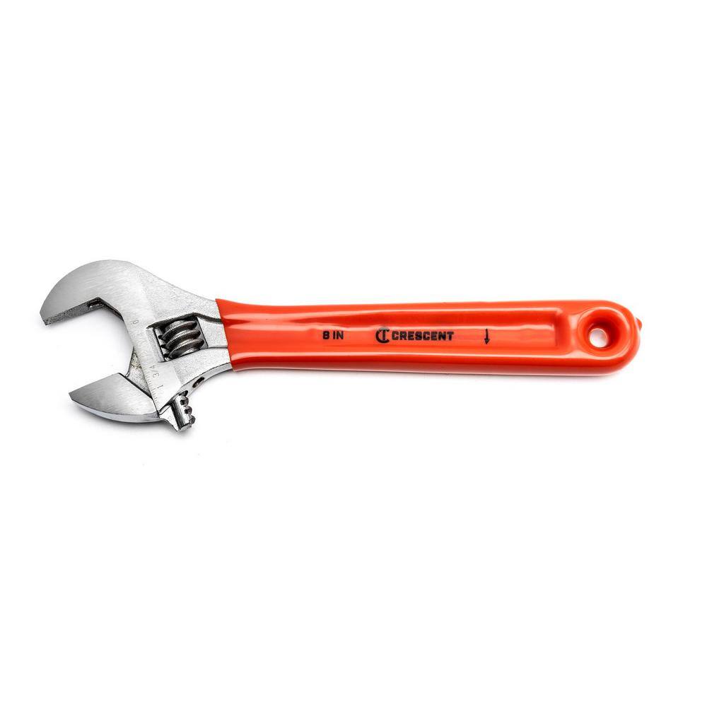 Crescent 6 in. 8 in. and 10 in. Chrome Cushion Grip Adjustable Wrench Set (3-Piece) AC26810CV