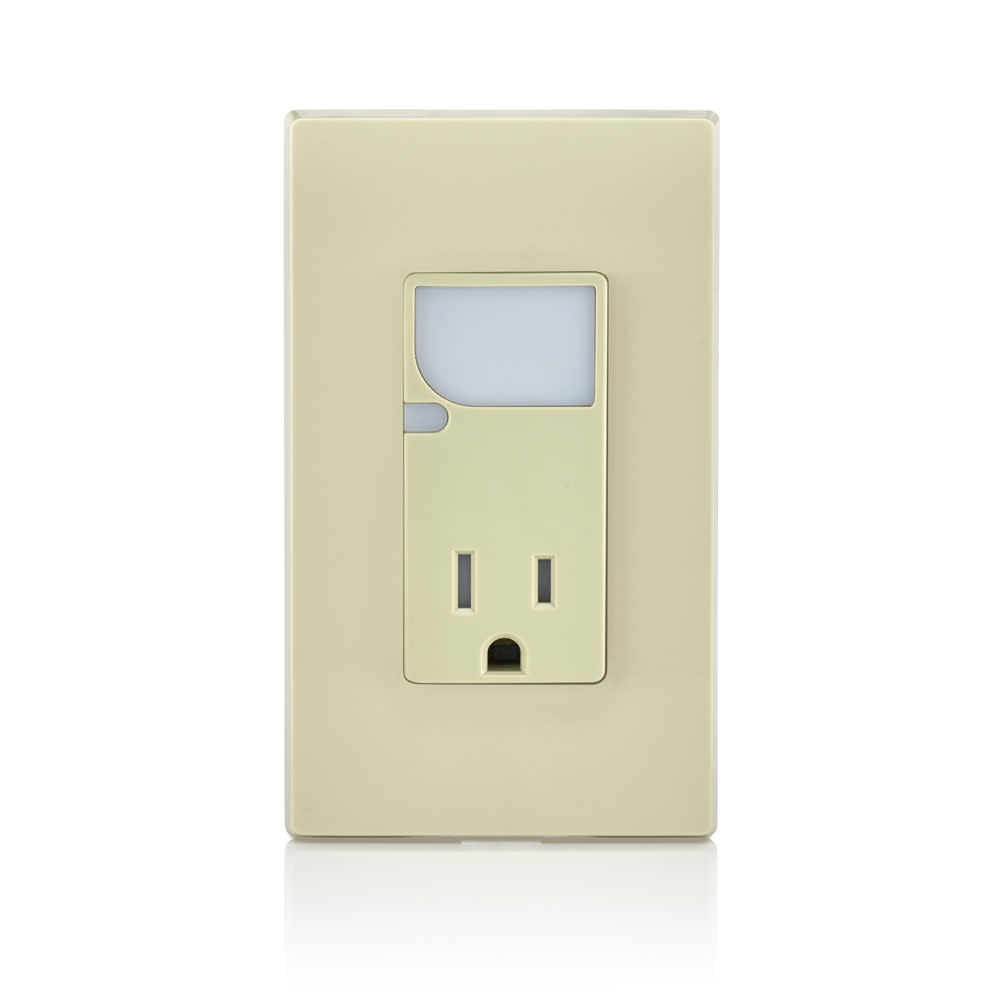 Leviton 15A 125VAC Ivory Combination Decora Receptacle/Outlet