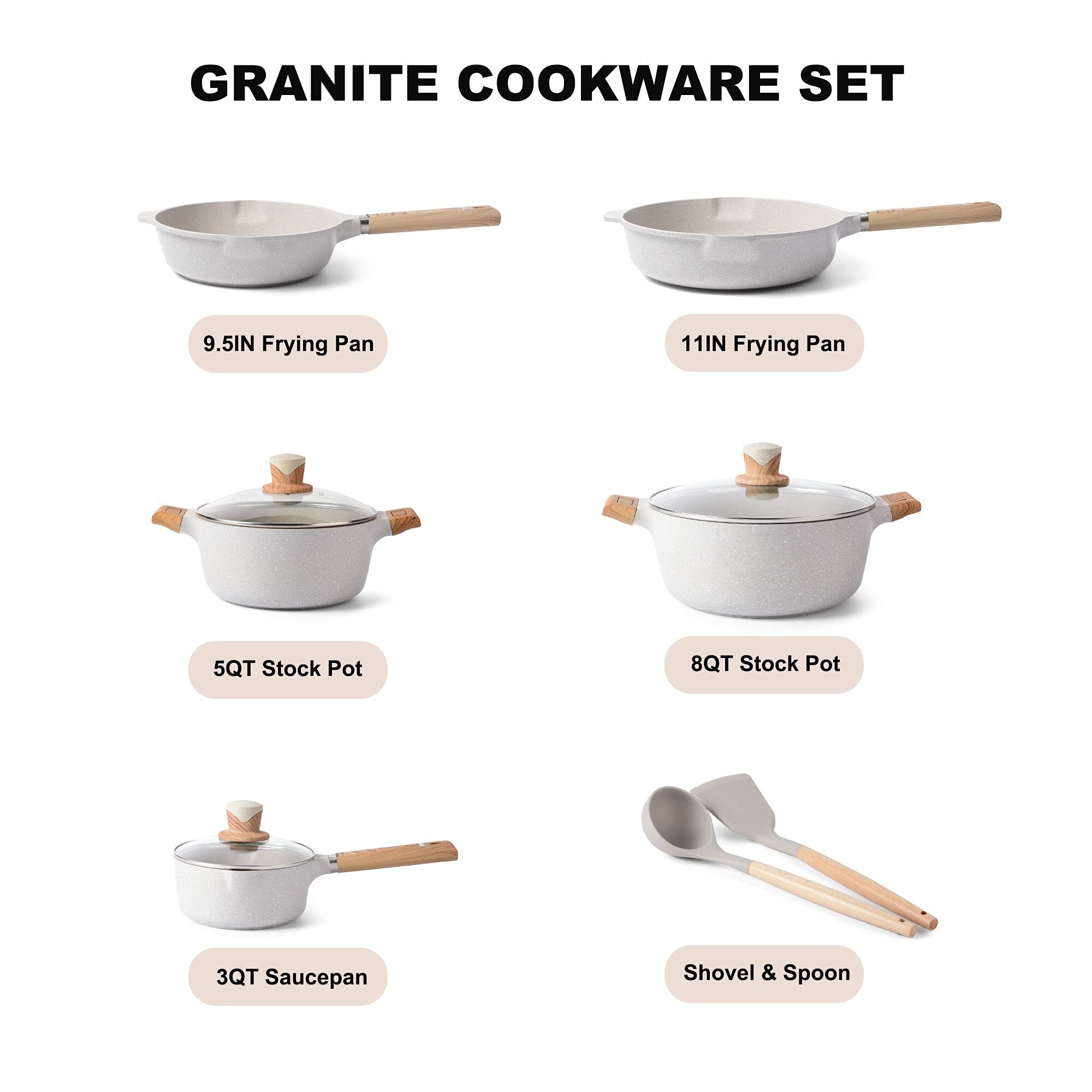 Pans and Pots Set Nonstick