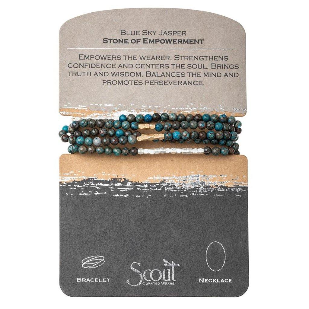 Scout Curated Wears  Blue Sky Jasper Stone Wrap - Stone of Empowerment