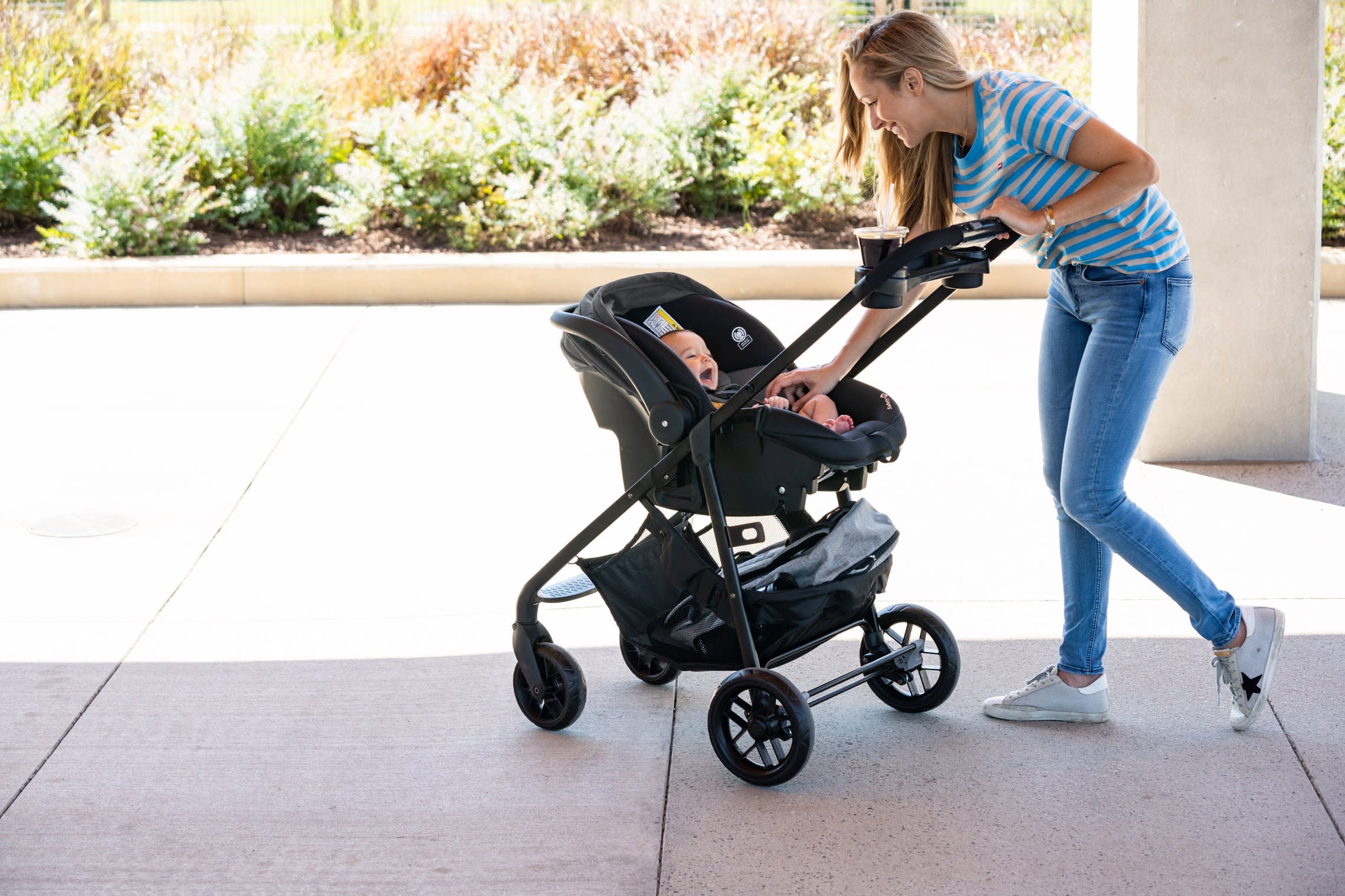 Safety 1ˢᵗ Grow and Go Sprint 8-in-1 Modular Travel System, Alloy