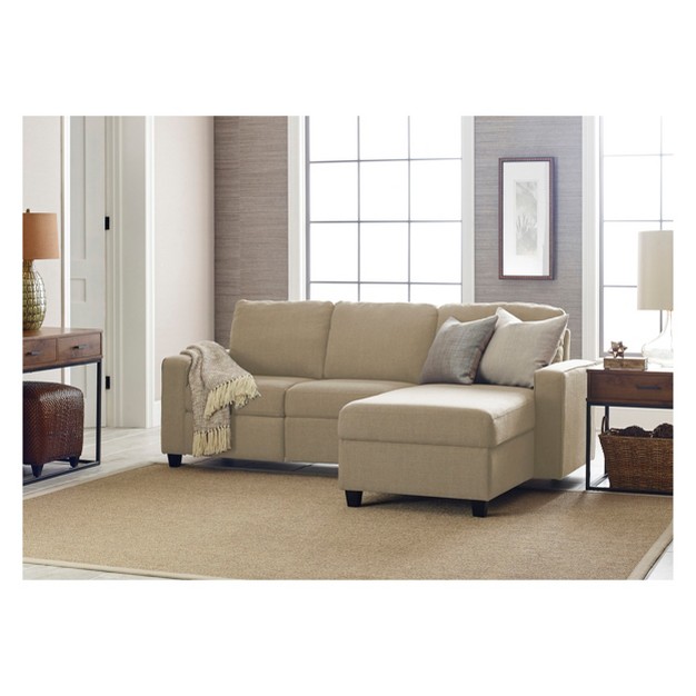 Palisades Reclining Sectional With Right Storage Chaise Serta