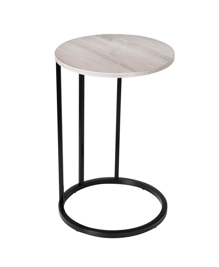 Honey Can Do Round C End Table