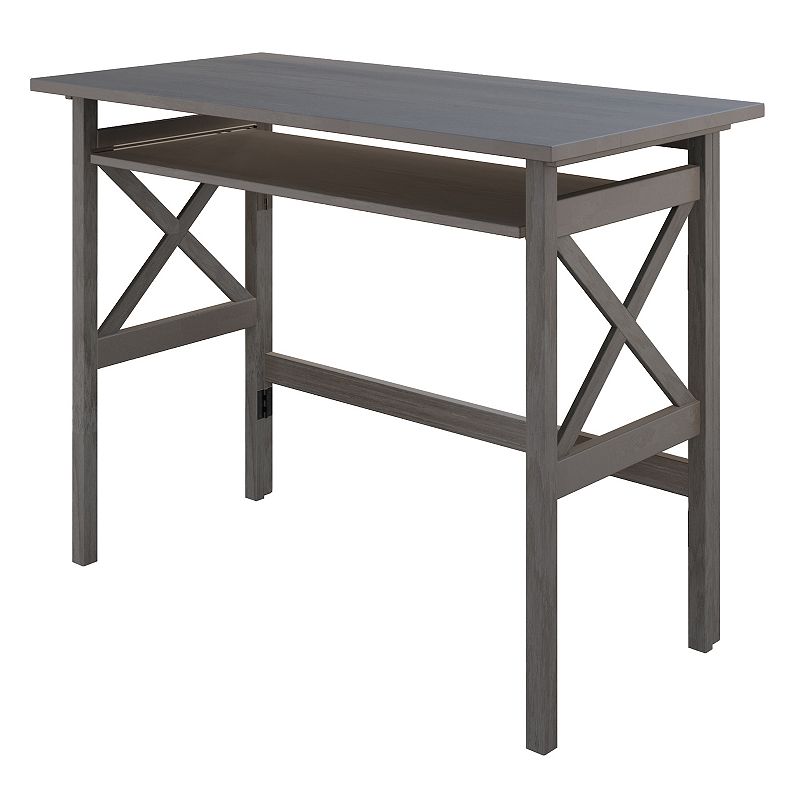 40 Oyster Gray Finish Foldable Office Desk