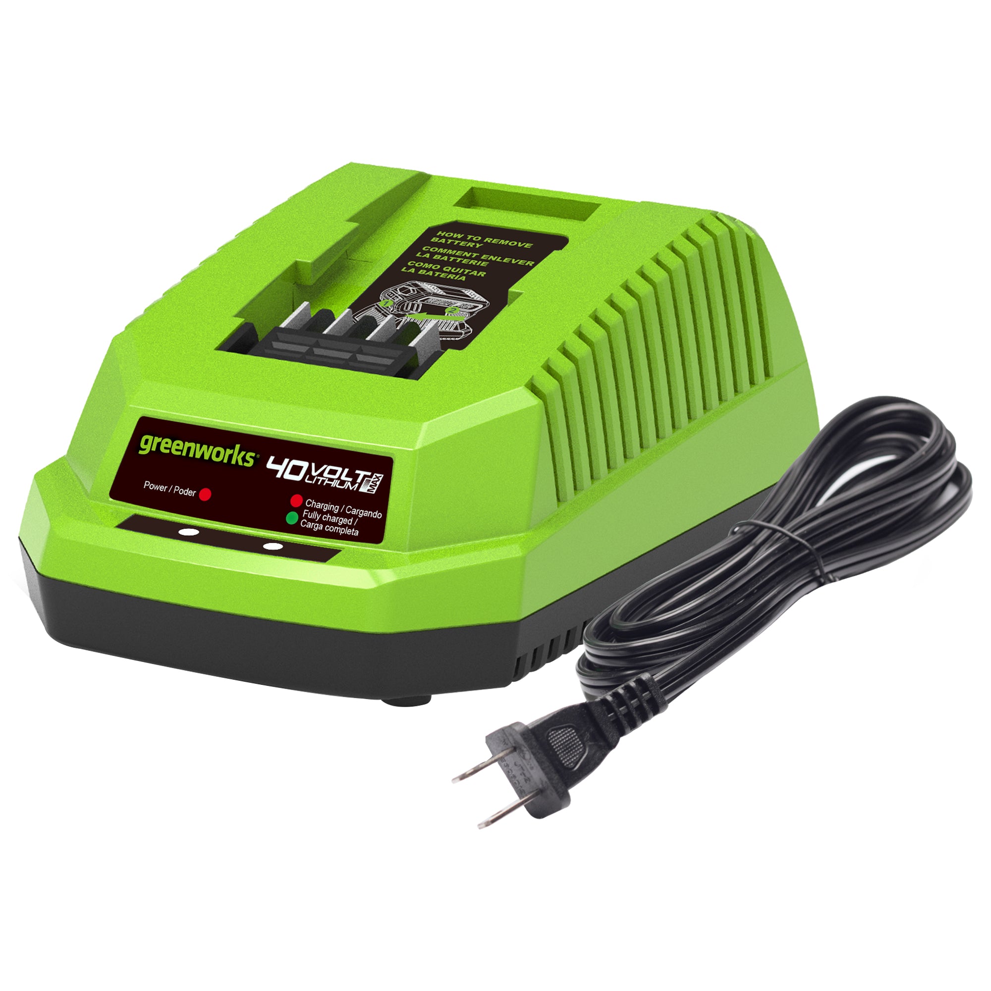 40V Battery Charger | Greenworks Tools