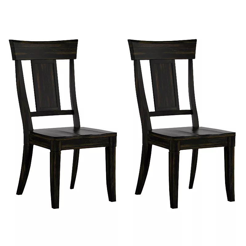 HomeVance Acorn Creek Wood Dining Chair 2-piece Set