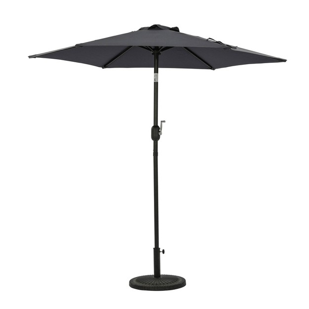 7 5 x27 X 7 5 x27 Bistro Market Patio Umbrella Slate Gray Island Umbrella