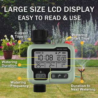 Cubilan Water Timer Programmable Sprinkler Timer for Garden Hose Timer for Irrigation Features Rain Delay B0BND2KM7P