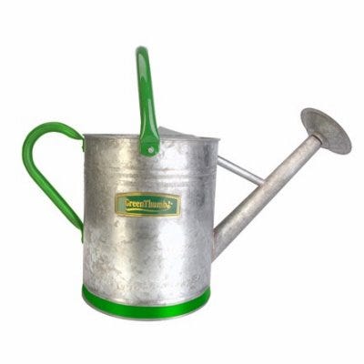 Green Thumb Watering Can， Vintage-Style， 2-Gal. 1 Pack