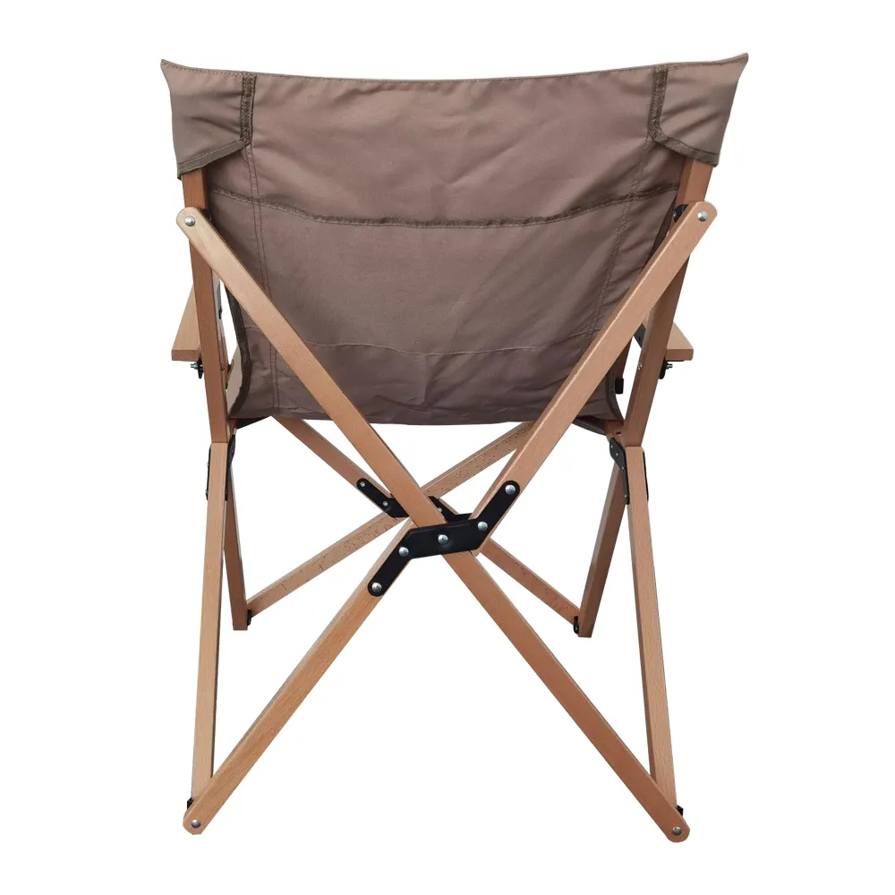 Portable Lightweight Outdoor Patio Garden Furniture Folding Camping Hiking Solid Wood Chair