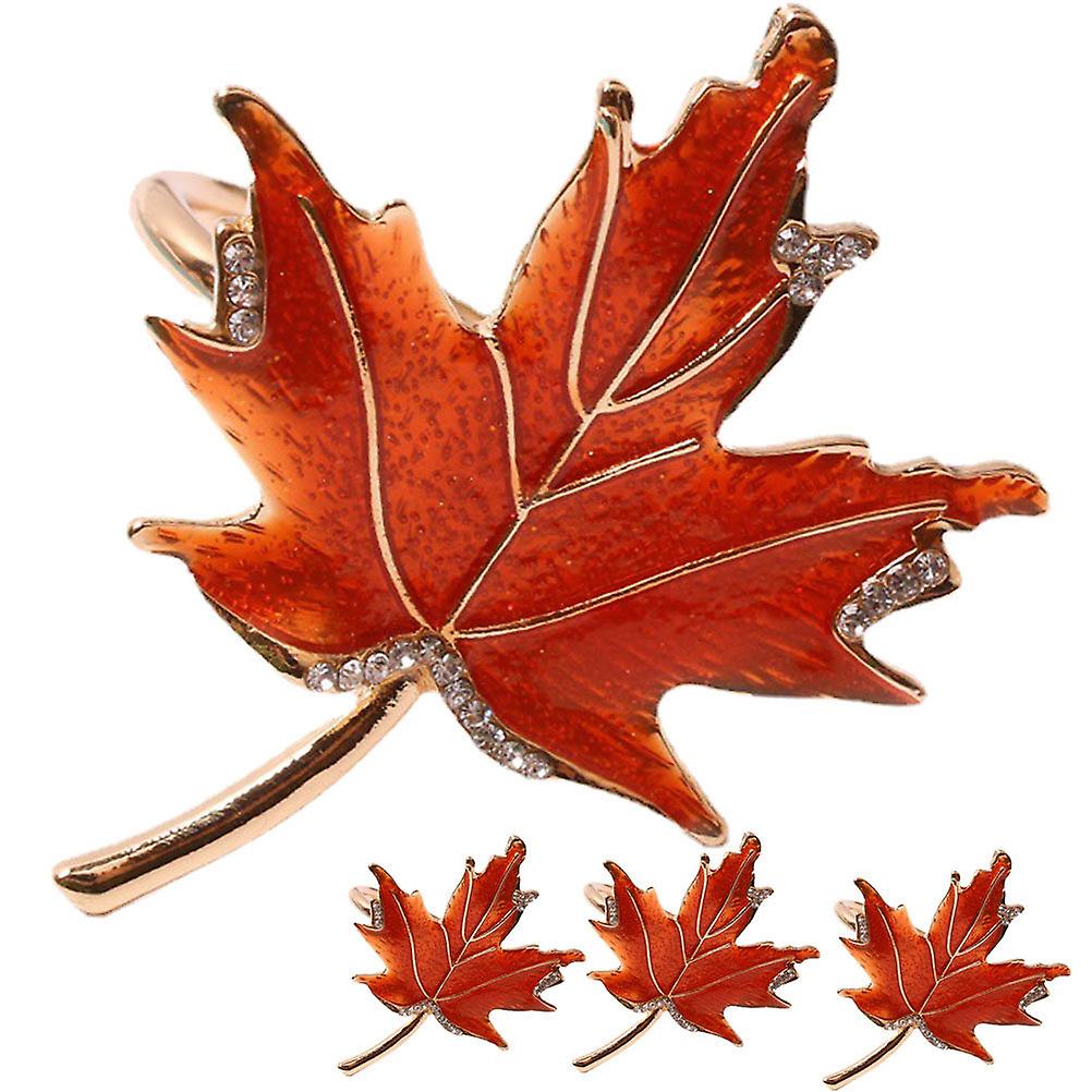 4pcs Metal Napkin Rings Holders Fall Napkin Rings Maple Leaf Napkin Rings Dinner Table Decors