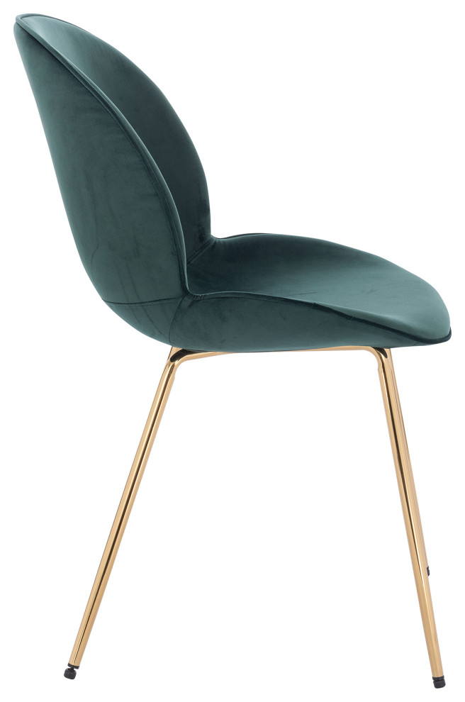 Lotus Chair  Green   Midcentury   Dining Chairs   by AFB Decor  Houzz