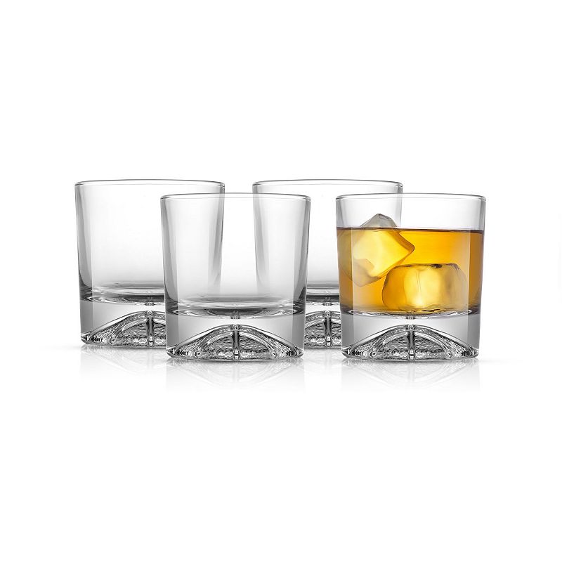 JoyJolt 4-pc. Double Old Fashion Whiskey Glass Set