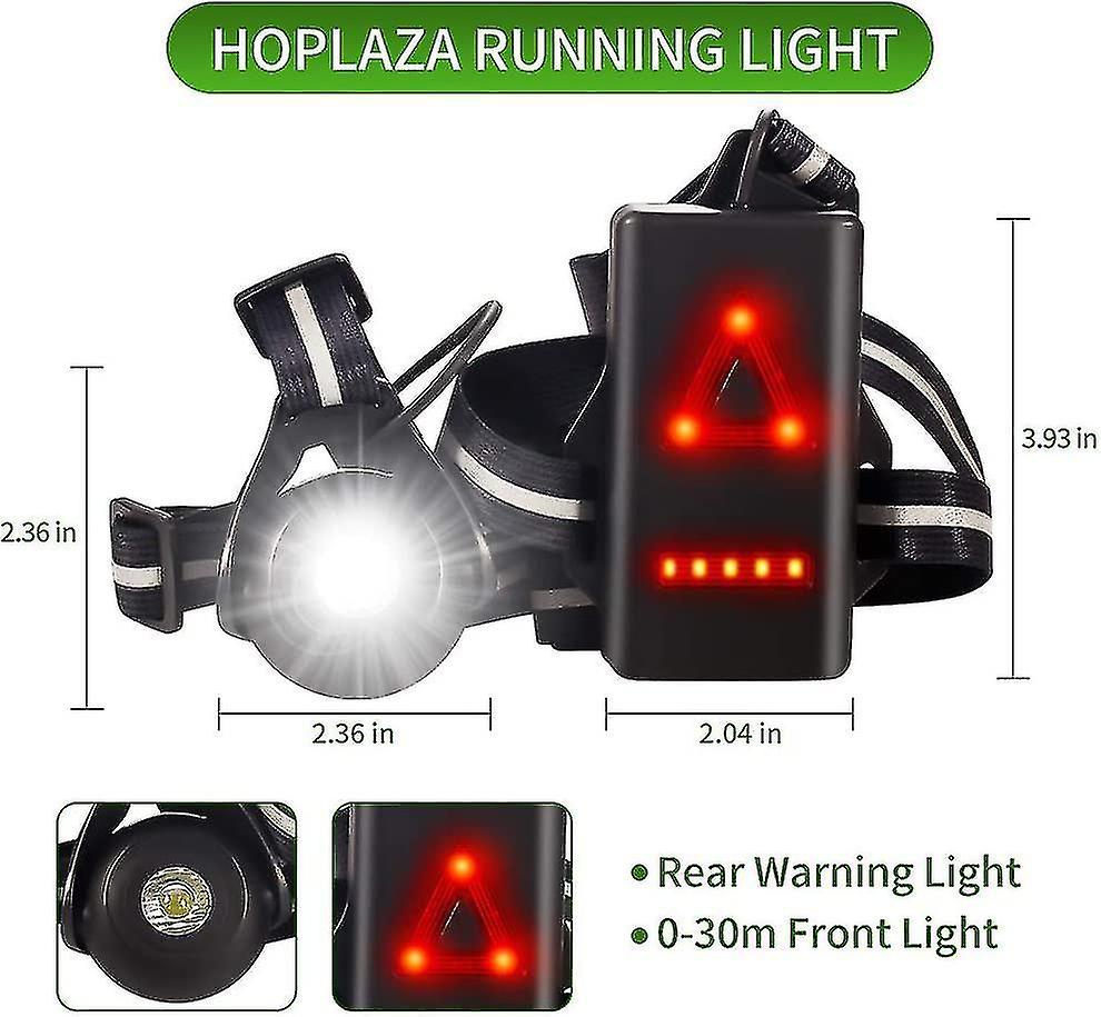 2023-chest Light For Running， Usb Rechargeable Led Chest Light， 500 Lumens， 90  Adjustable Beam Angl