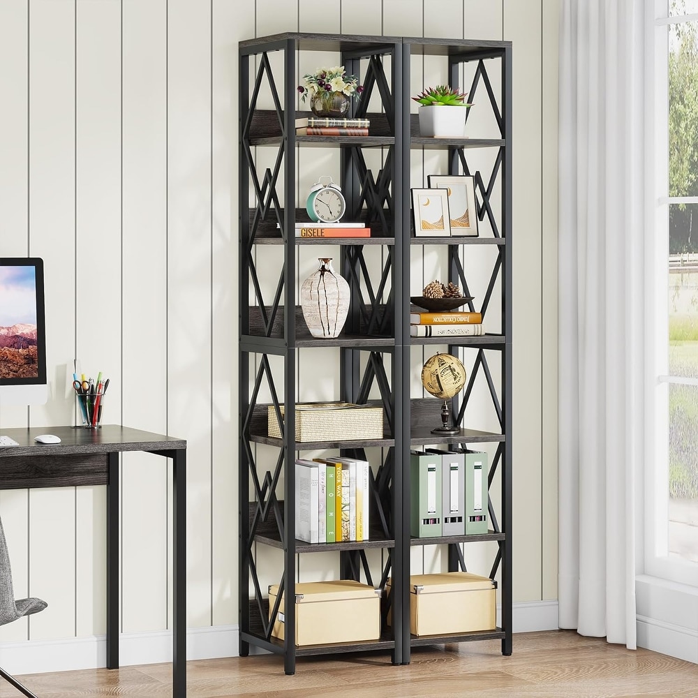 75 Inches Tall Narrow Bookshelf Bookcase