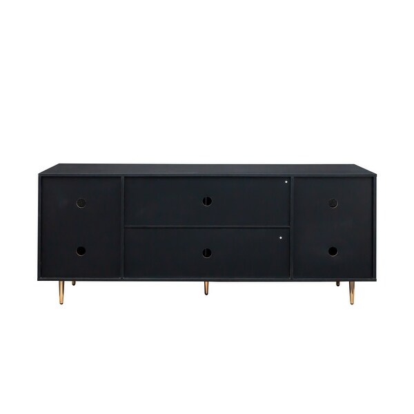 JASIWAY TV Stand Modern Media Entertainment Center Console Table