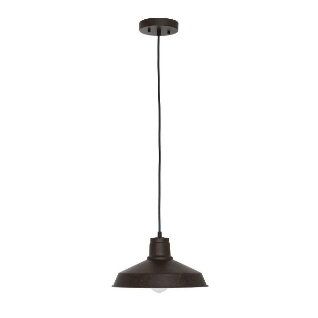 Metal Shade Pendant Ceiling Light Bronze Cresswell Lighting