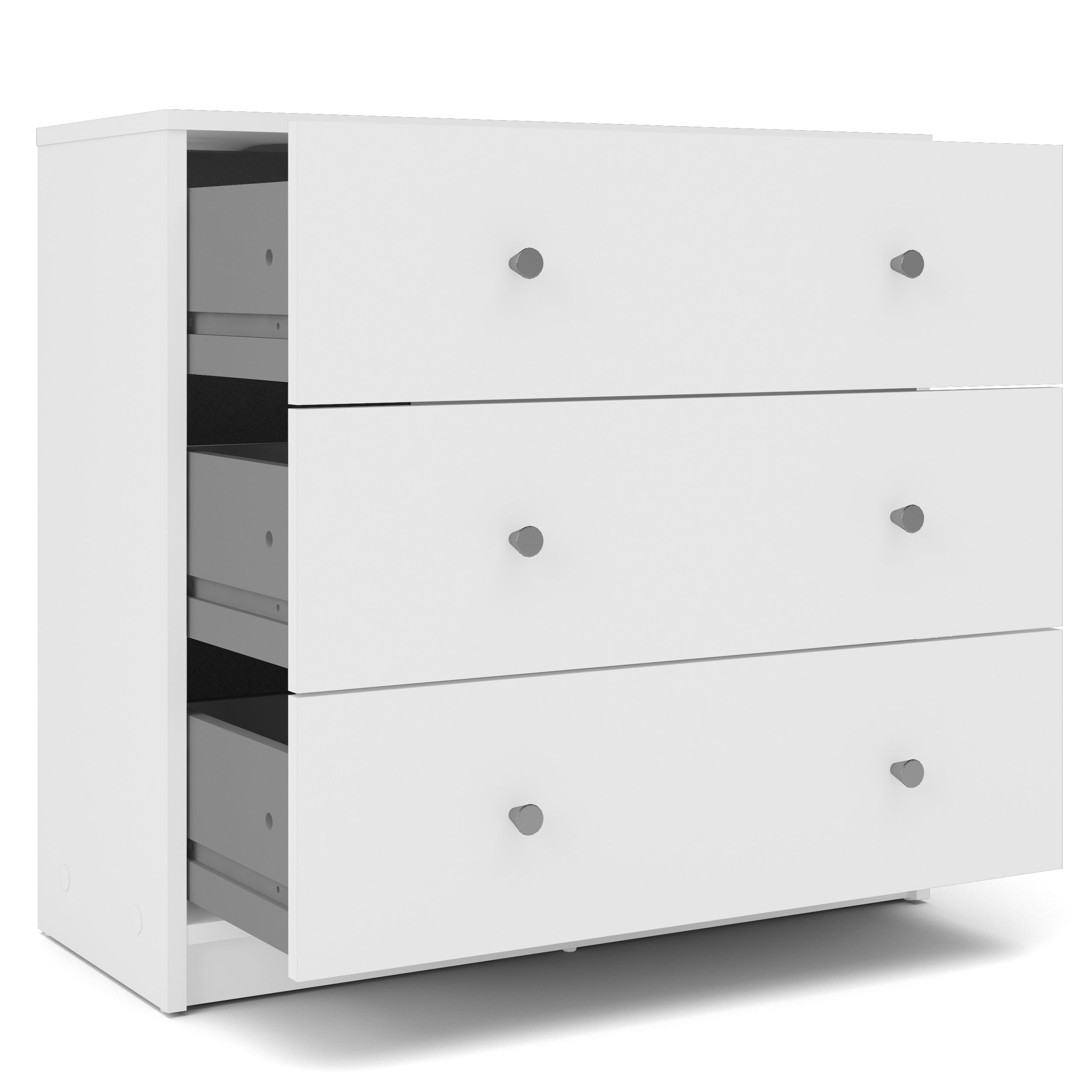 Studio 3 Drawer Dresser, White