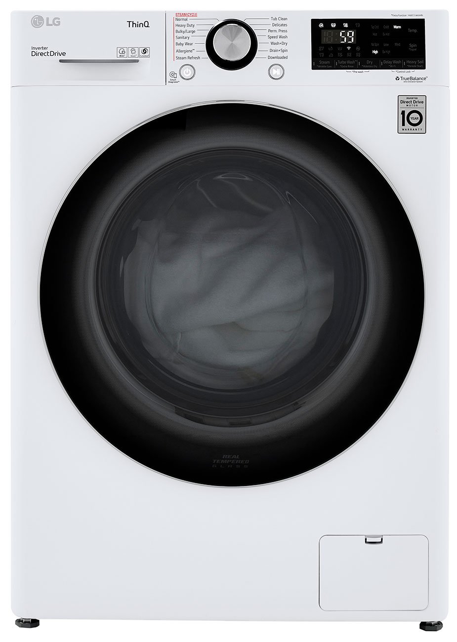 LG 2.4 Cu. Ft. White Compact Front Load Washer and Dryer Combo